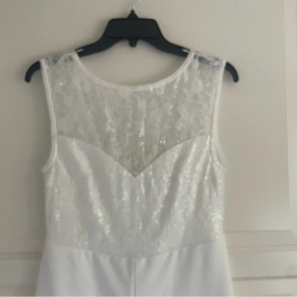 New! Lulus Romantic Inclinations Lace Backless Wide-Leg Jumpsuit 33103 - Picture 4 of 10